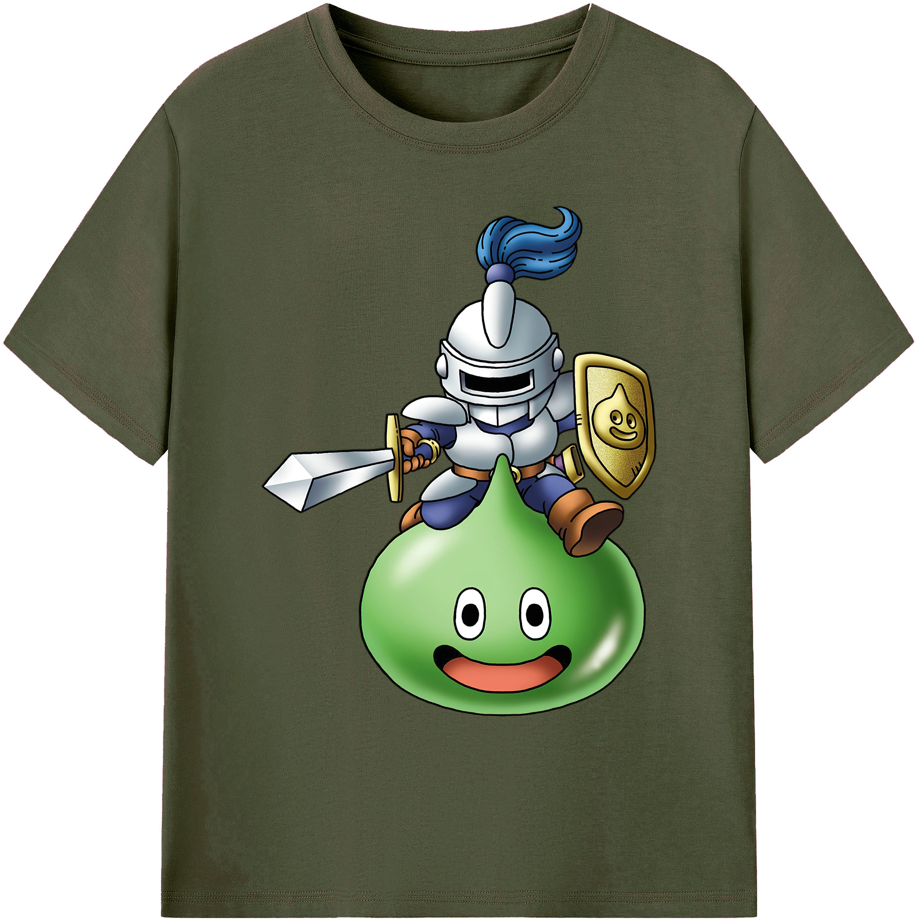 （画像用） ドラゴンクエスト Doragon Kuesuto Dragon Quest 綿100％ メンズ半袖Tシャツ｜肌触りやわらか＆通気性